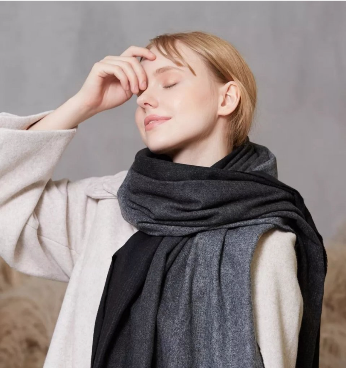 Okioki 玻尿酸保濕美容頸巾