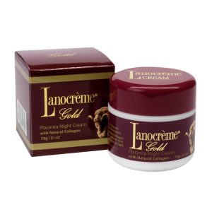Lanocreme Gold placenta night cream with collagen